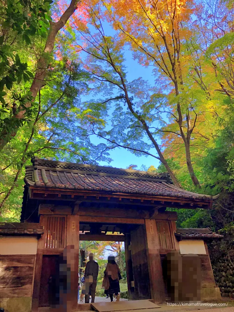 香嵐渓 (26)　香積寺山門