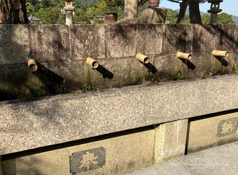 広島02　厳島神社 (11)手水所