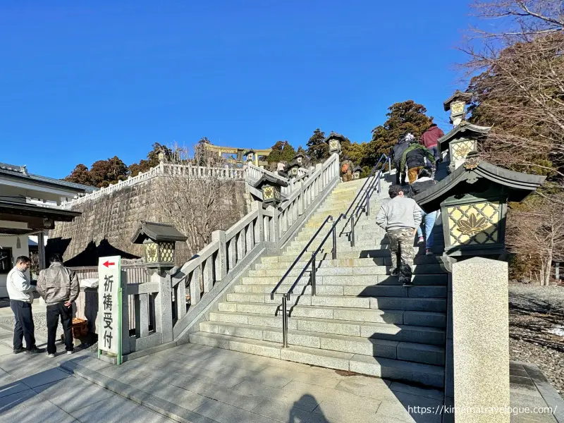 秋葉山本宮秋葉神社(65)　上社本殿への階段