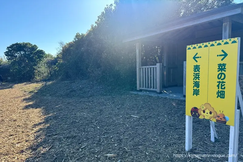 伊良湖06　菜の花ガーデン海への看板