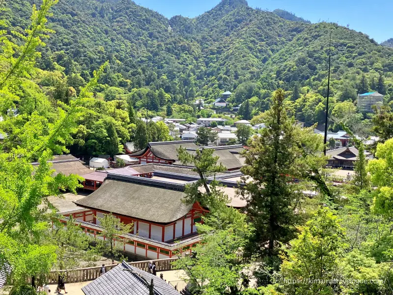 広島06　千畳閣(11)回廊から厳島神社