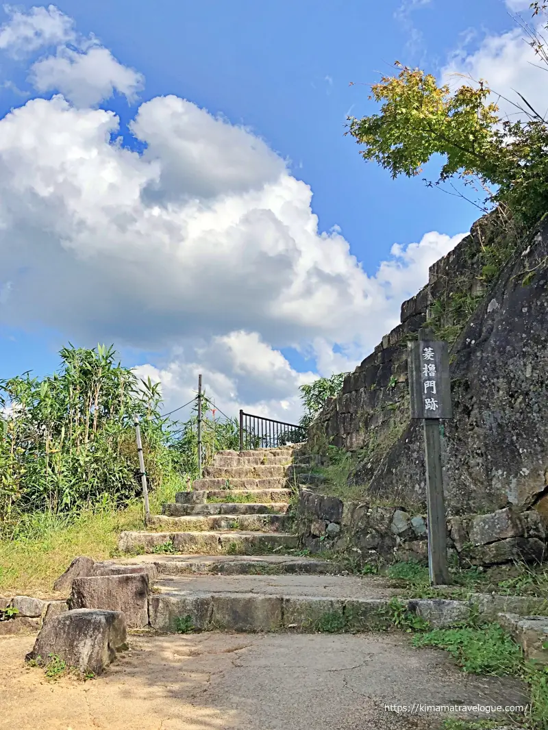 苗木城跡 (41)　菱櫓門跡