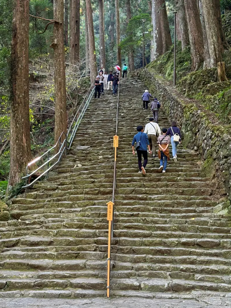 和歌山02　熊野古道(32)那智の滝帰り階段