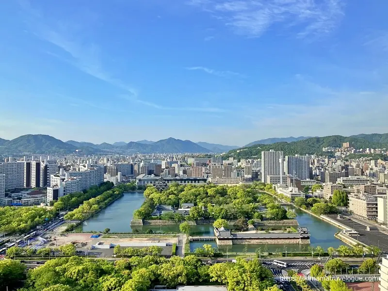 広島旅行1　宮島行き方 (33)ホテルから広島城