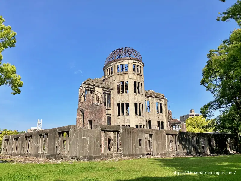 広島翌日(2)　原爆ドーム裏側