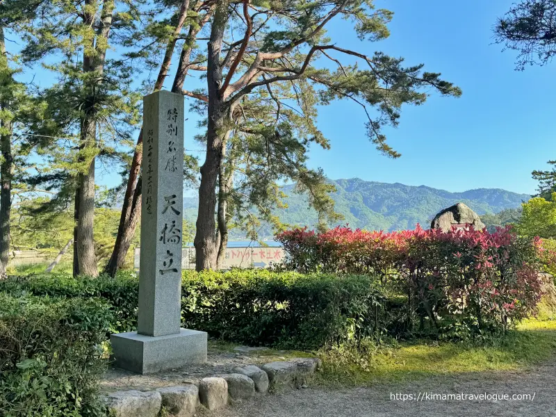 天橋立アイキャッチ用　天橋立石碑